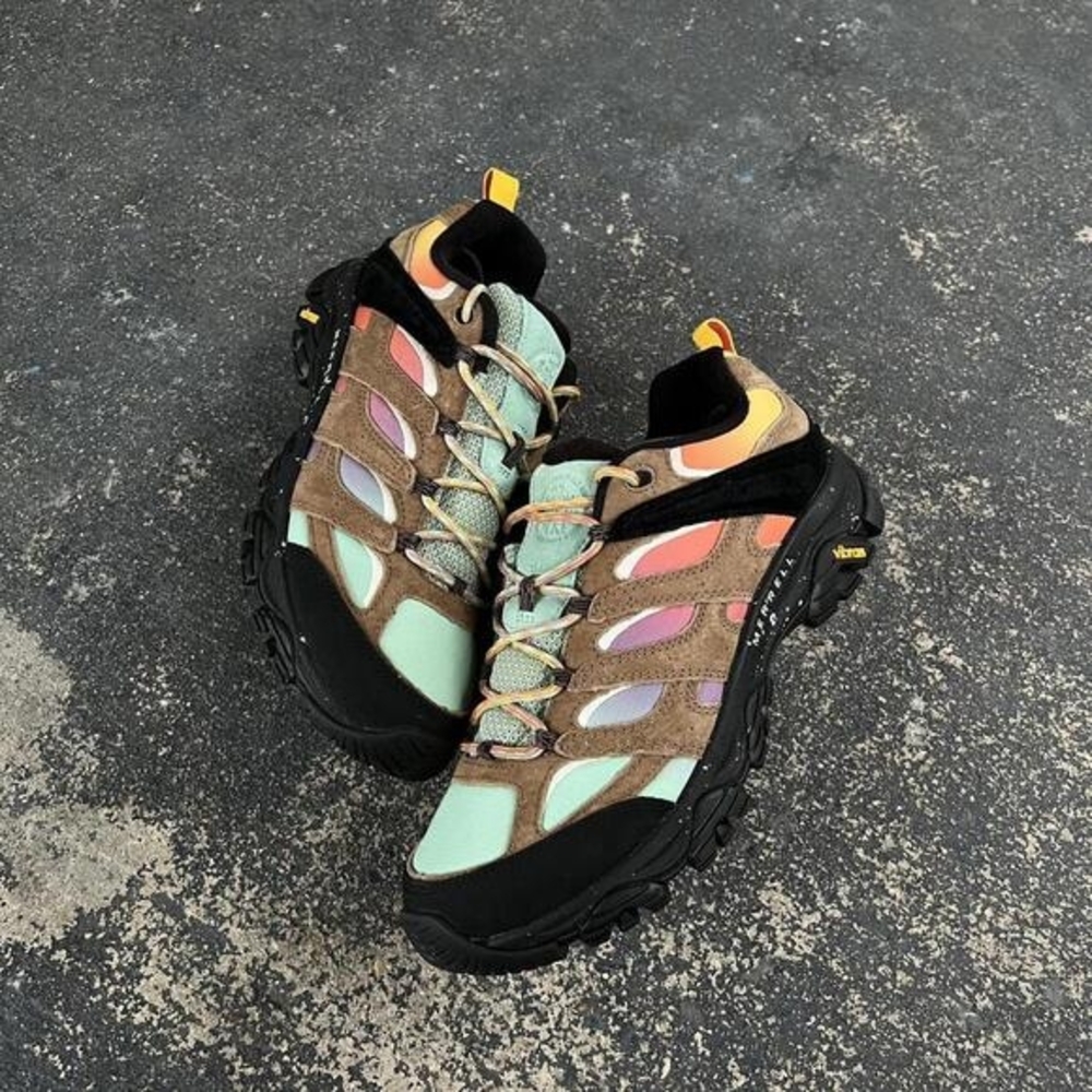 Merrell Women's Sneakers in Mint, Orange, and Black